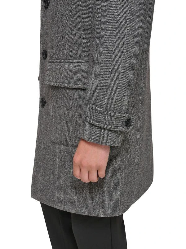 商品Andrew Marc|Gondet Melton Wool Blend Overcoat,价格¥1747,第4张图片详细描述
