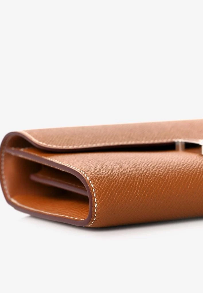 商品Hermes|Constance To Go Wallet in Gold Epsom with Palladium Hardware,价格¥93513,第4张图片详细描述