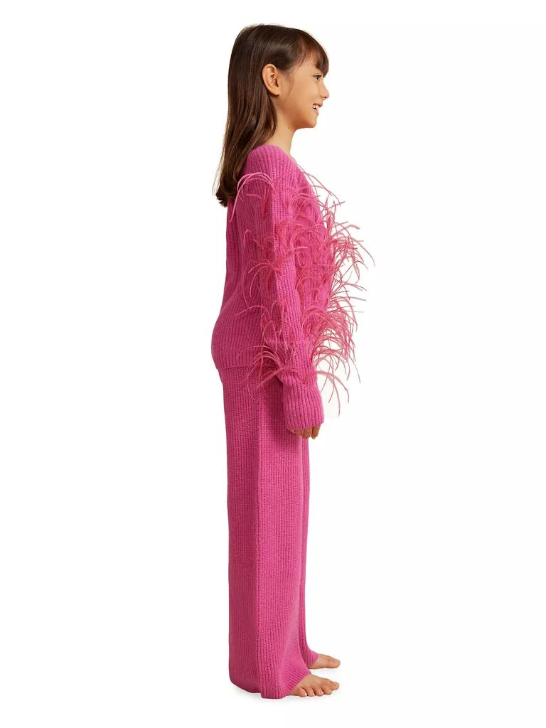 商品Cult Gaia|Little Girl's & Girl's Danton Feather-Trimmed Sweater,价格¥711,第5张图片详细描述