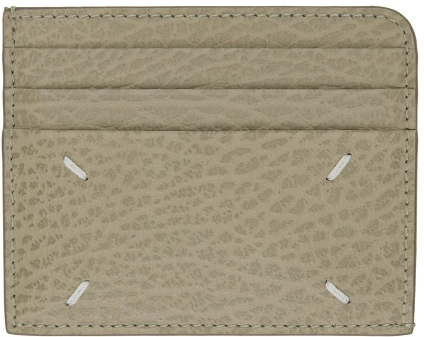 商品MAISON MARGIELA|Taupe Leather Card Holder,价格¥1331,第2张图片详细描述