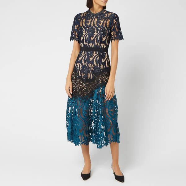 商品Self Portrait|Self-Portrait Women's Prairie Midi Dress - Multi,价格¥2219,第1张图片