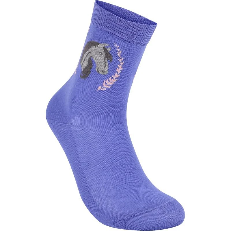 商品FALKE|Falke horse print socks in blue,价格¥129,第2张图片详细描述