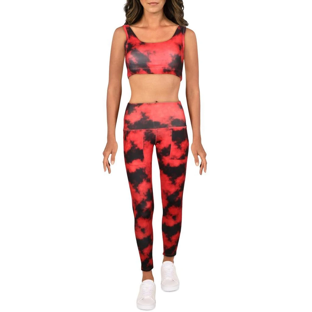 商品Catherine Malandrino|Catherine Malandrino Women's 2 Piece Leggings & Sports Bra Activewear Set,价格¥61,第1张图片