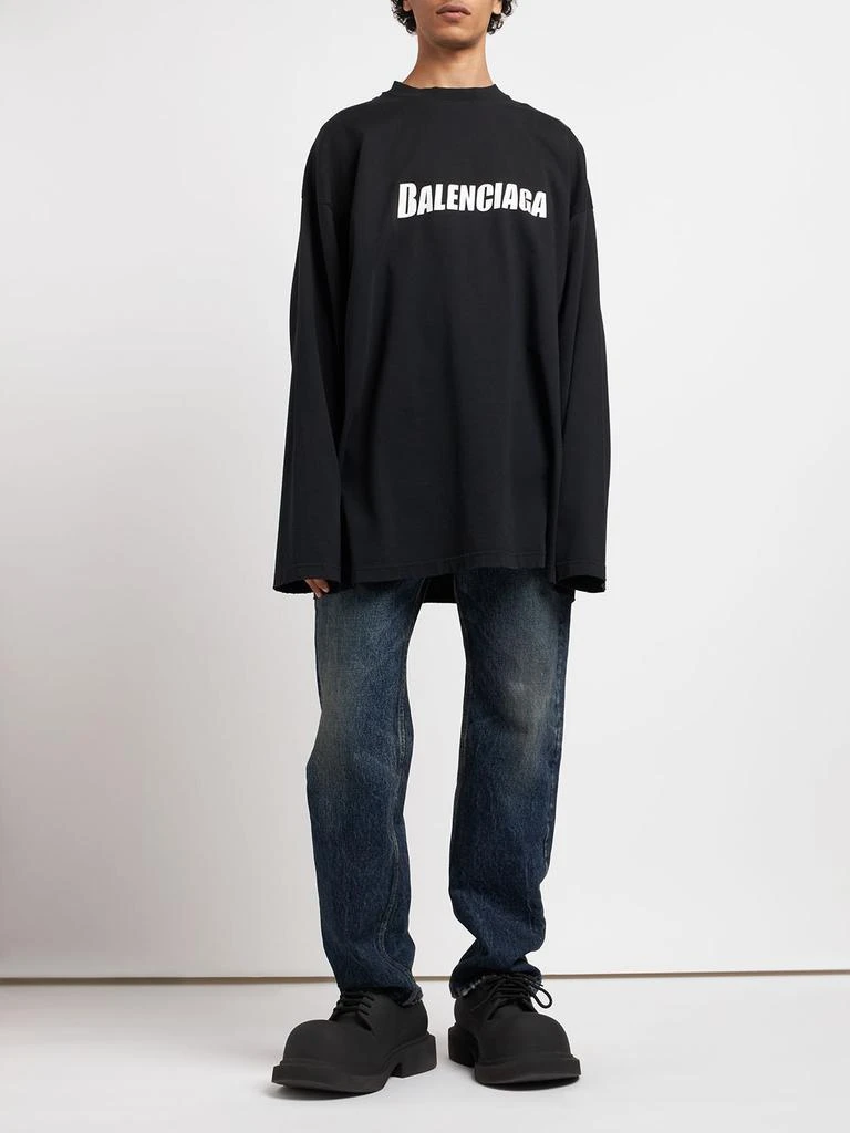 商品Balenciaga|Oversize Cotton T-shirt,价格¥7355,第1张图片