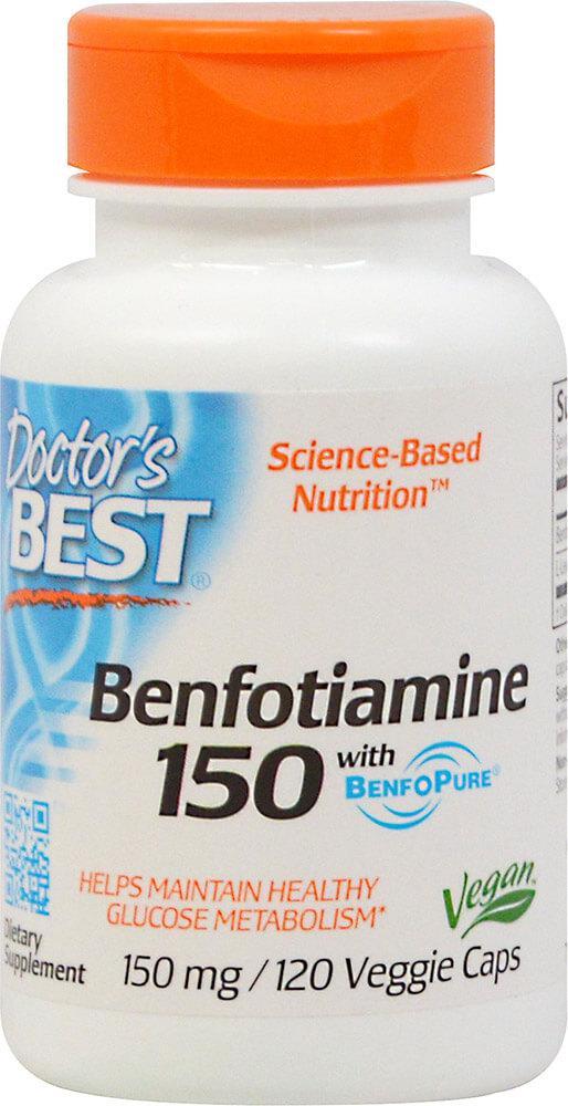 商品Doctor's Best|Benfotiamine 150 mg with BenfoPure® 120 Vegi Caps,价格¥153,第1张图片