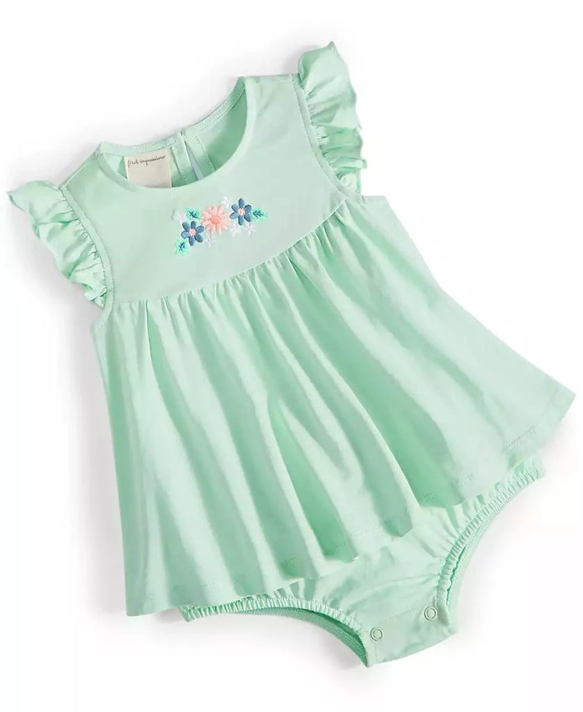 商品First Impressions|Baby Girls Petals Cotton Sunsuit, Created for Macy's,价格¥40,第1张图片