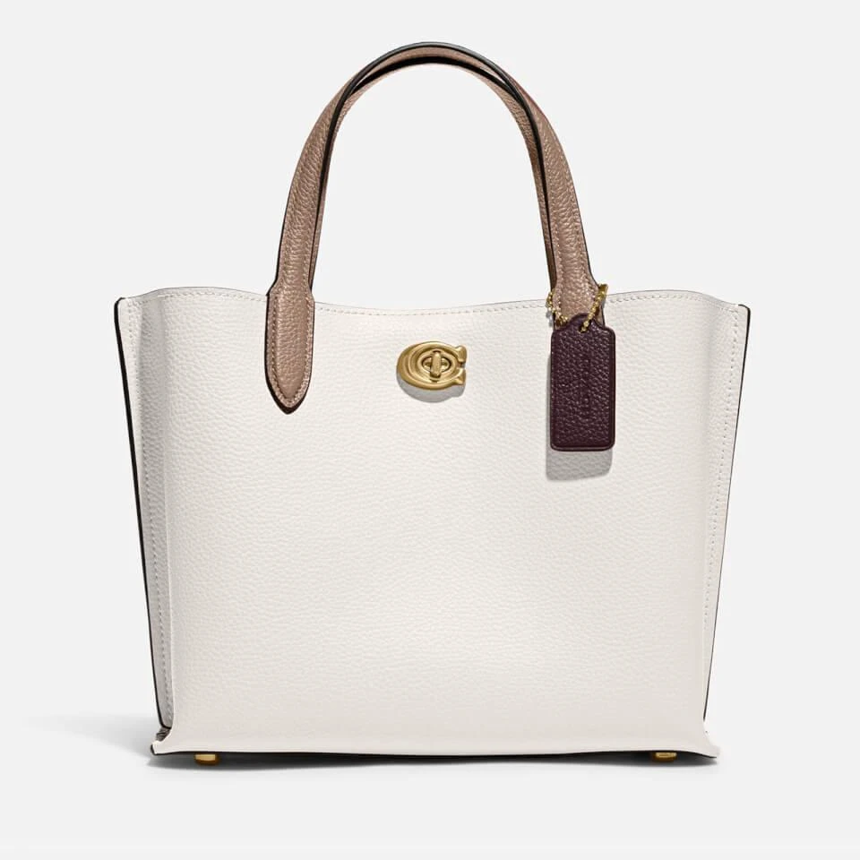 商品Coach|Coach Colorblock Willow 24 Leather Tote Bag,价格¥2683,第1张图片