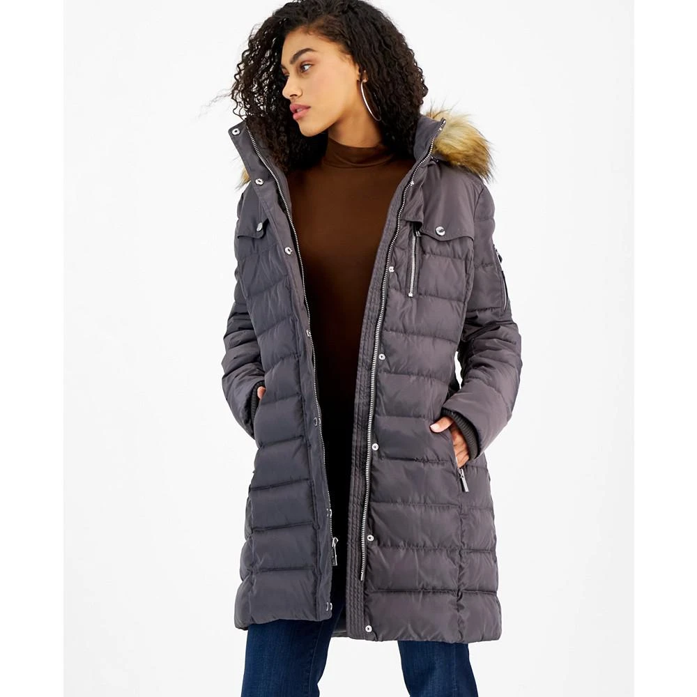 商品Michael Kors|Women's Faux-Fur-Trim Hooded Puffer Coat, Created for Macy's,价格¥764,第1张图片