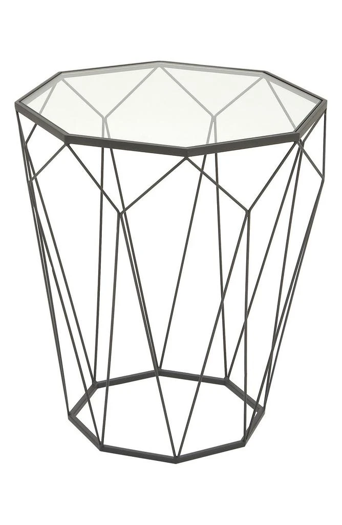 商品VIVIAN LUNE HOME|Black Metal Contemporary Accent Table,价格¥1157,第1张图片