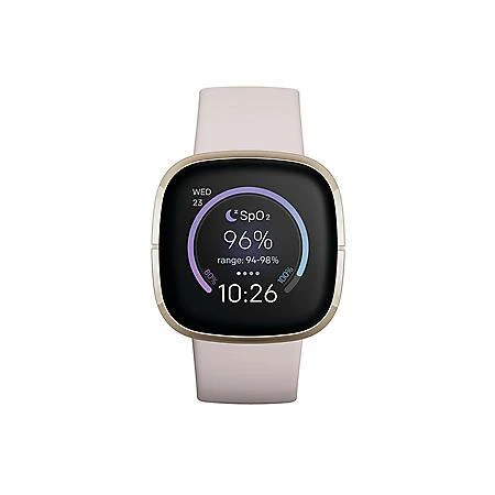 商品Fitbit|Fitbit Sense Gold White Small Bundle,价格¥1964,第4张图片详细描述