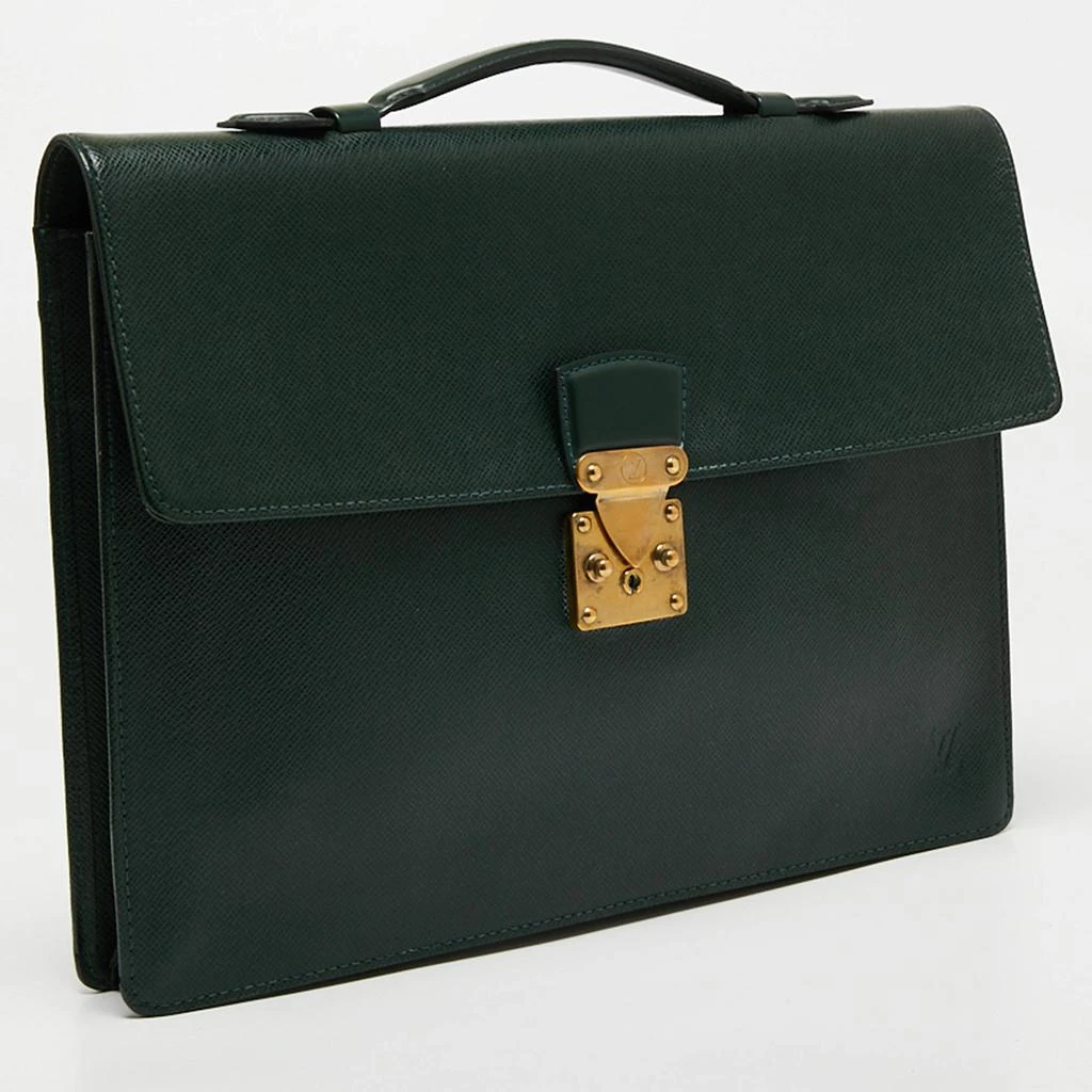商品[二手商品] Louis Vuitton|Louis Vuitton Episea Taiga Leather Serviette Kourad Briefcase,价格¥4835,第3张图片详细描述