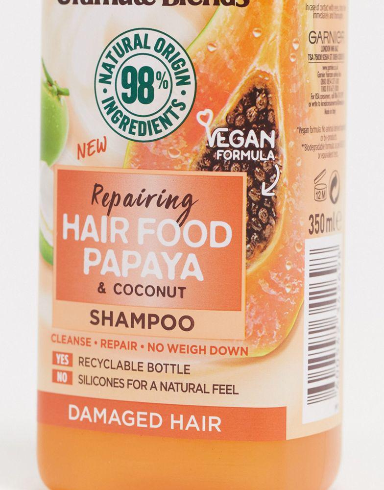商品Garnier|Garnier Ultimate Blends Repairing Hair Food Papaya Shampoo For Damaged Hair 350ml,价格¥49,第6张图片详细描述