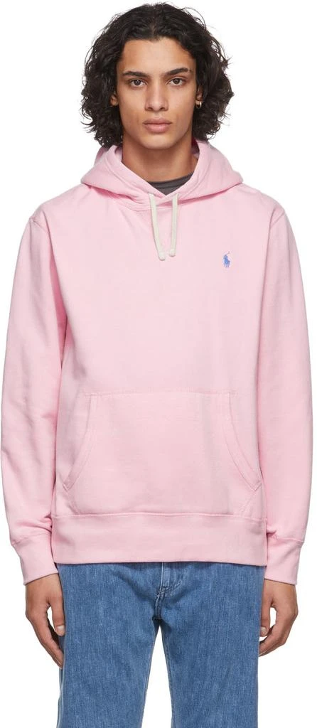 商品Ralph Lauren|Pink RL Fleece Hoodie,价格¥826,第1张图片