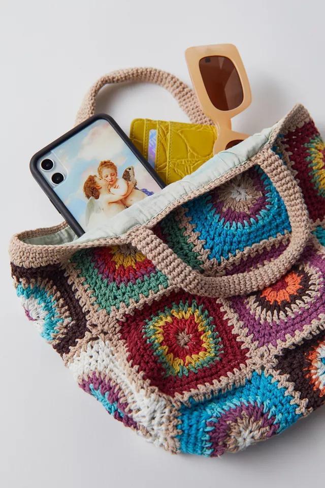 商品Urban Outfitters|Daisy Crochet Mini Tote Bag,价格¥148,第5张图片详细描述