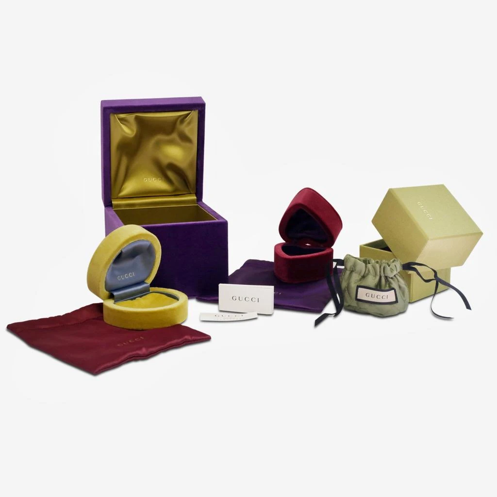 商品Gucci|Gucci Link to Love 18K Yellow Gold Bangle Bracelet YBA662253001016,价格¥32154,第5张图片详细描述