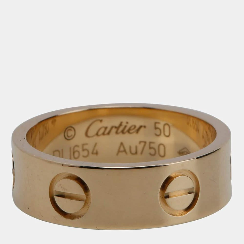 商品[二手商品] Cartier|Cartier Love 18K Yellow Gold Ring EU 50,价格¥11074,第2张图片详细描述