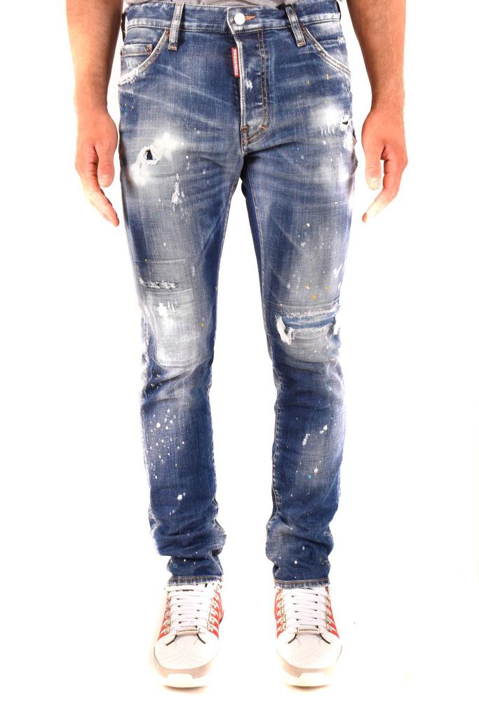 Dsquared2 Men's  Blue Cotton Jeans商品第2张图片规格展示