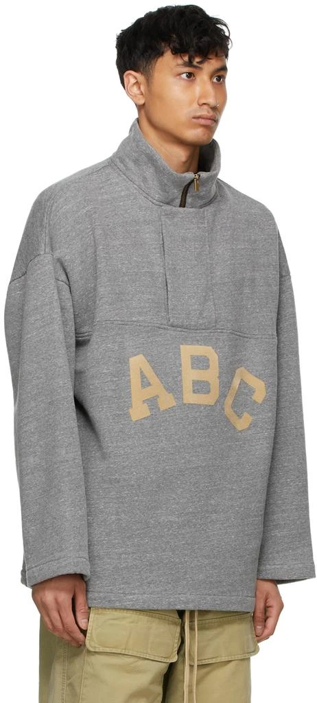Fear of God Grey 'ABC' Pullover Zip-Up Sweater 2