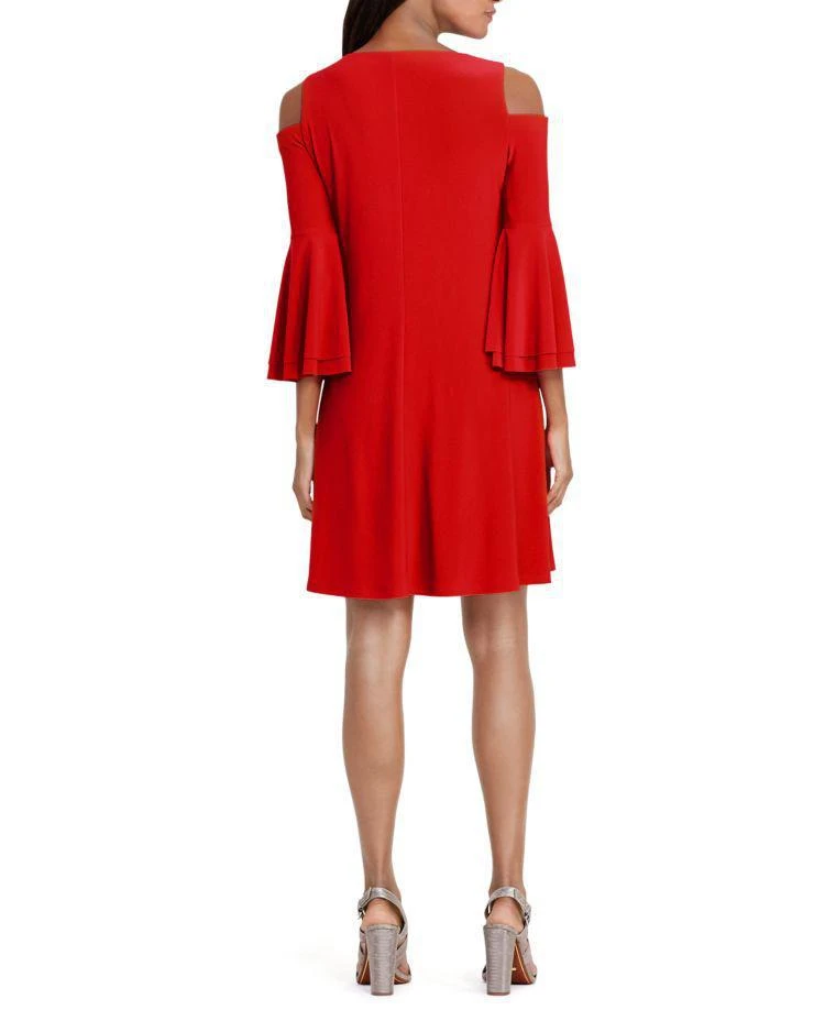 商品Ralph Lauren|Lauren Ralph Lauren Cold-Shoulder Bell-Sleeve Dress - 100% Exclusive,价格¥239,第2张图片详细描述