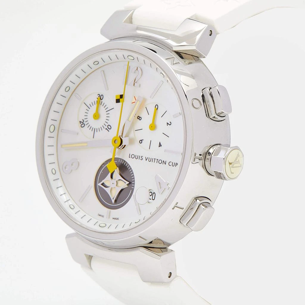 商品[二手商品] Louis Vuitton|Louis Vuitton Mother of Pearl Stainless Steel Rubber Tambour Lovely Cup Q11BA Women's Wristwatch 39 mm,价格¥8630,第2张图片详细描述