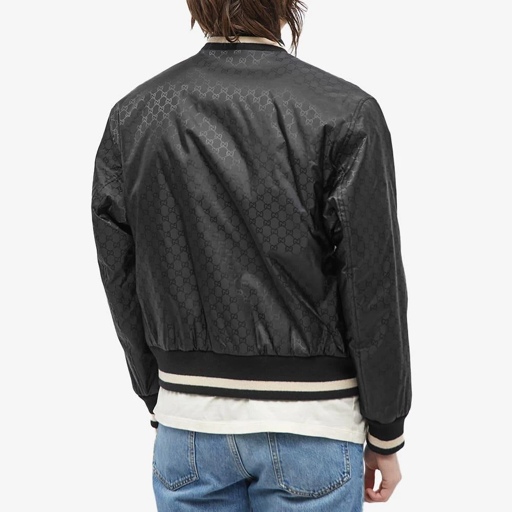 商品Gucci|Gucci Nylon Jaquard Bomber Jacket,价格¥14723,第3张图片详细描述