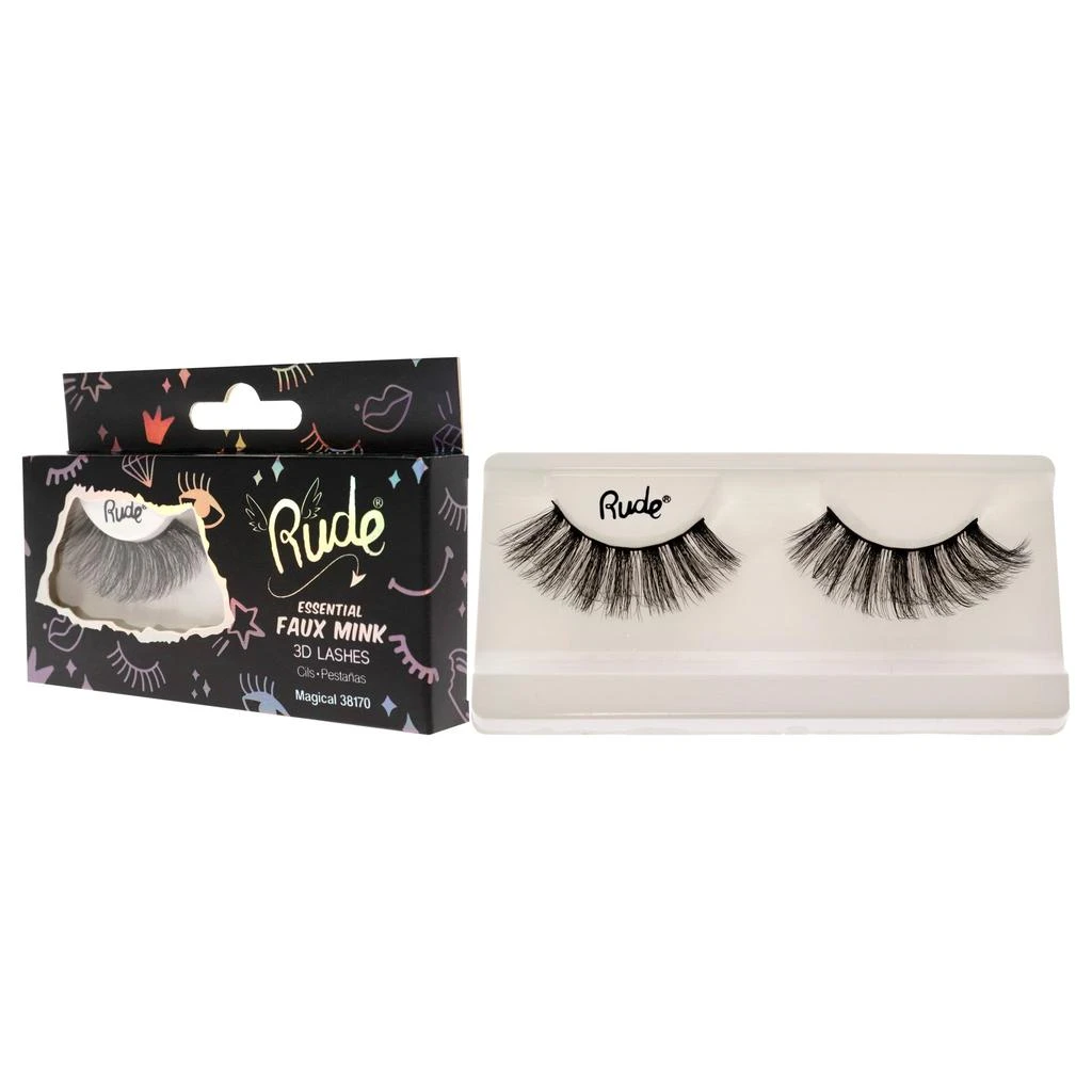 商品Rude Cosmetics|Essential Faux Mink 3D Lashes - Magical by Rude Cosmetics for Women - 1 Pc Pair,价格¥101,第1张图片