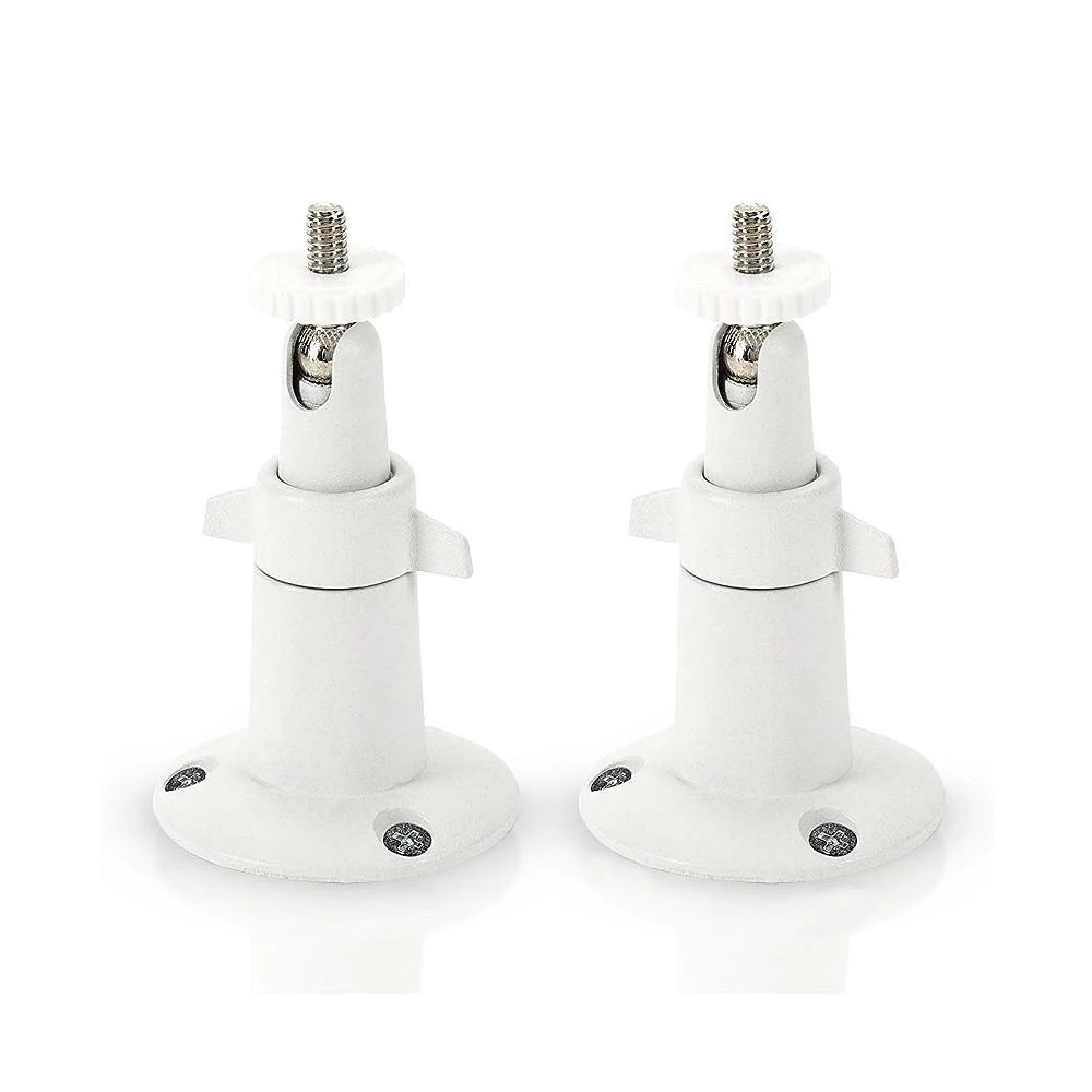 商品Wasserstein|Adjustable Indoor and Outdoor Security Metal Wall Mount for Arlo Pro, Pro 2, Pro 3, Pro 4, Pro 5s, Ultra, Ultra 2 Cameras (2 Pack, White),价格¥135,第1张图片
