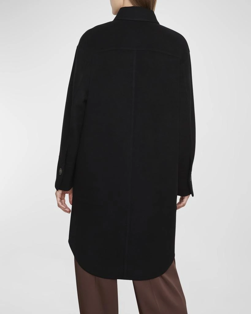 商品Vince|Double Wool Long Shirt Coat,价格¥6156,第3张图片详细描述