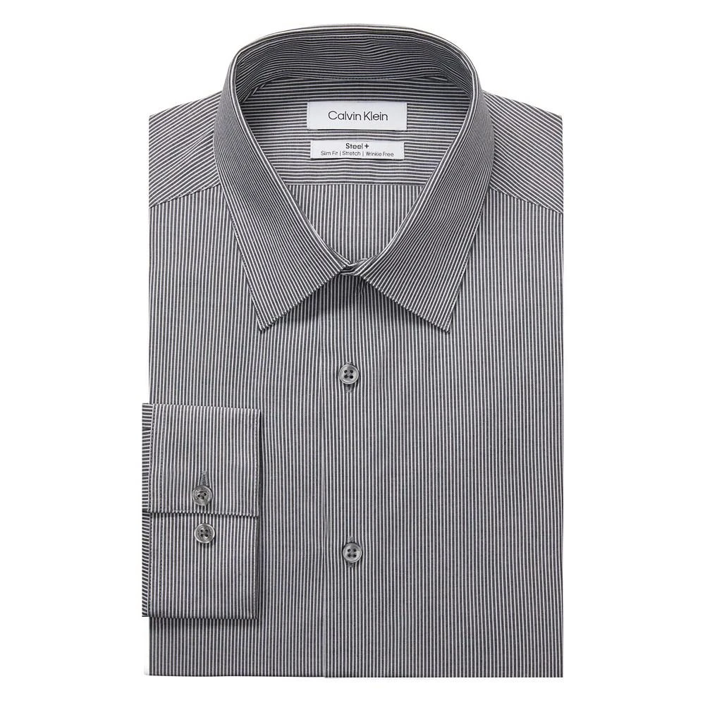商品Calvin Klein|Men's Steel Slim Fit Stretch Wrinkle Free Dress Shirt,价格¥241,第1张图片