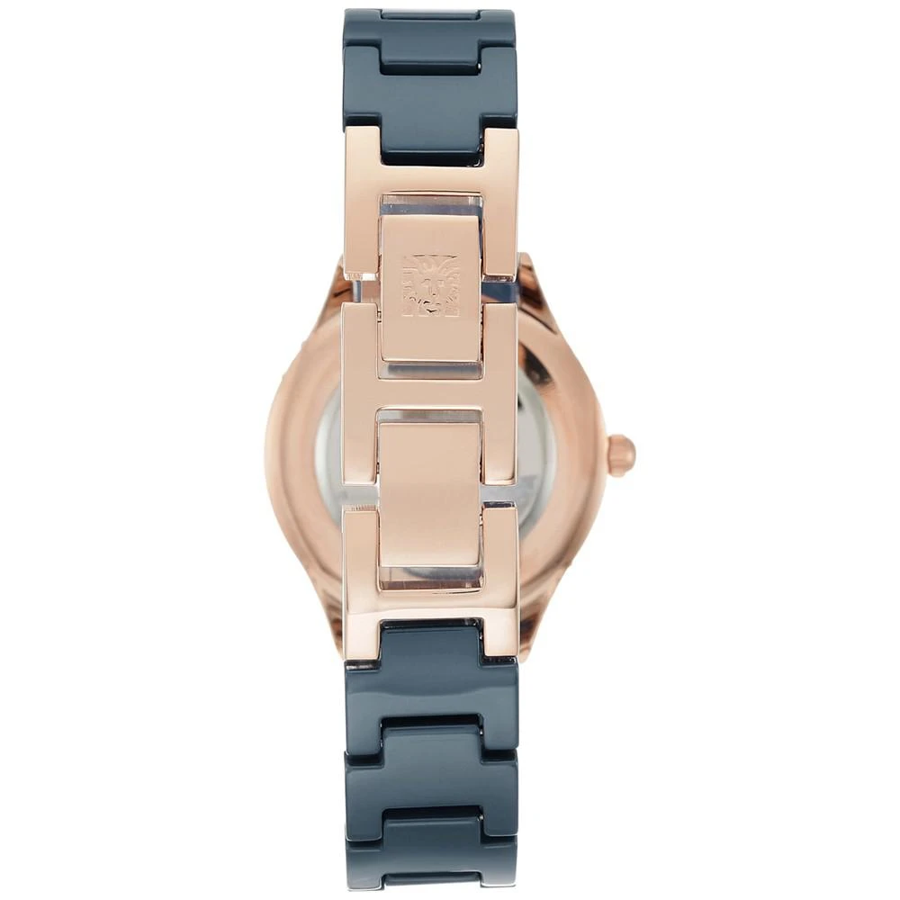 商品Anne Klein|Women's Blue Ceramic Bracelet Watch 30mm AK-2388RGNV,价格¥463,第2张图片详细描述