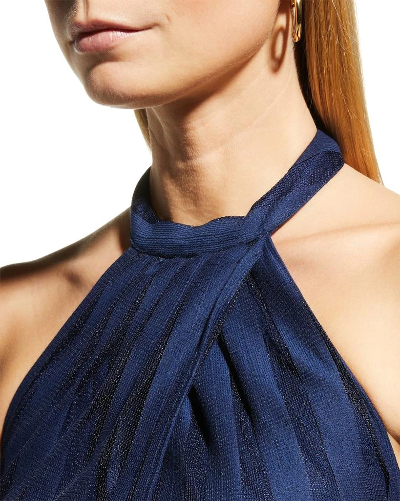 商品AMUR|Leonie Crossover Halter Midi Dress,价格¥1701,第5张图片详细描述