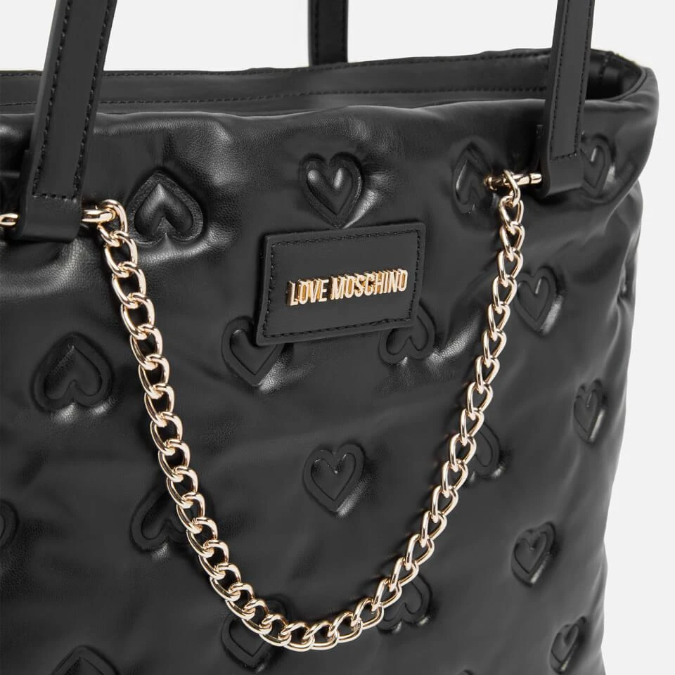 商品Love Moschino|Love Moschino Heart Quilted Faux Leather Tote Bag,价格¥1041,第4张图片详细描述