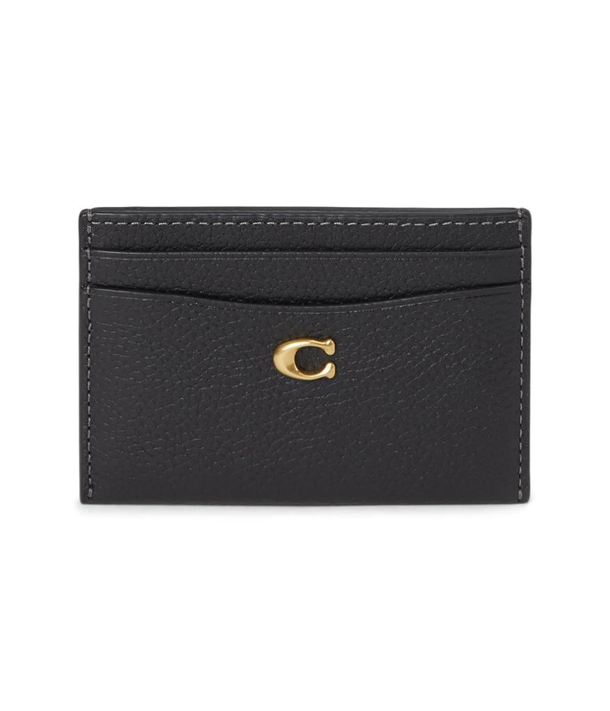 商品Coach|Polished Pebble Leather Essential Card Case,价格¥604,第1张图片