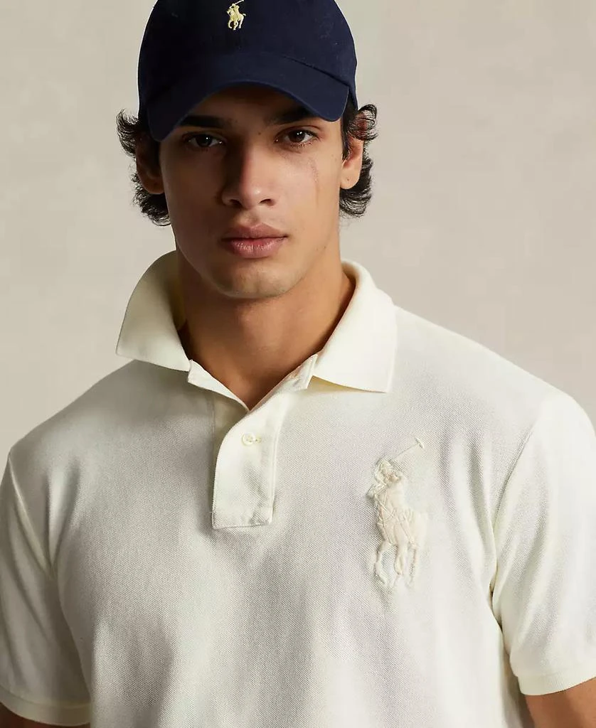 商品Ralph Lauren|Men's Custom Slim Fit Big Pony Mesh Polo Shirt,价格¥932,第3张图片详细描述