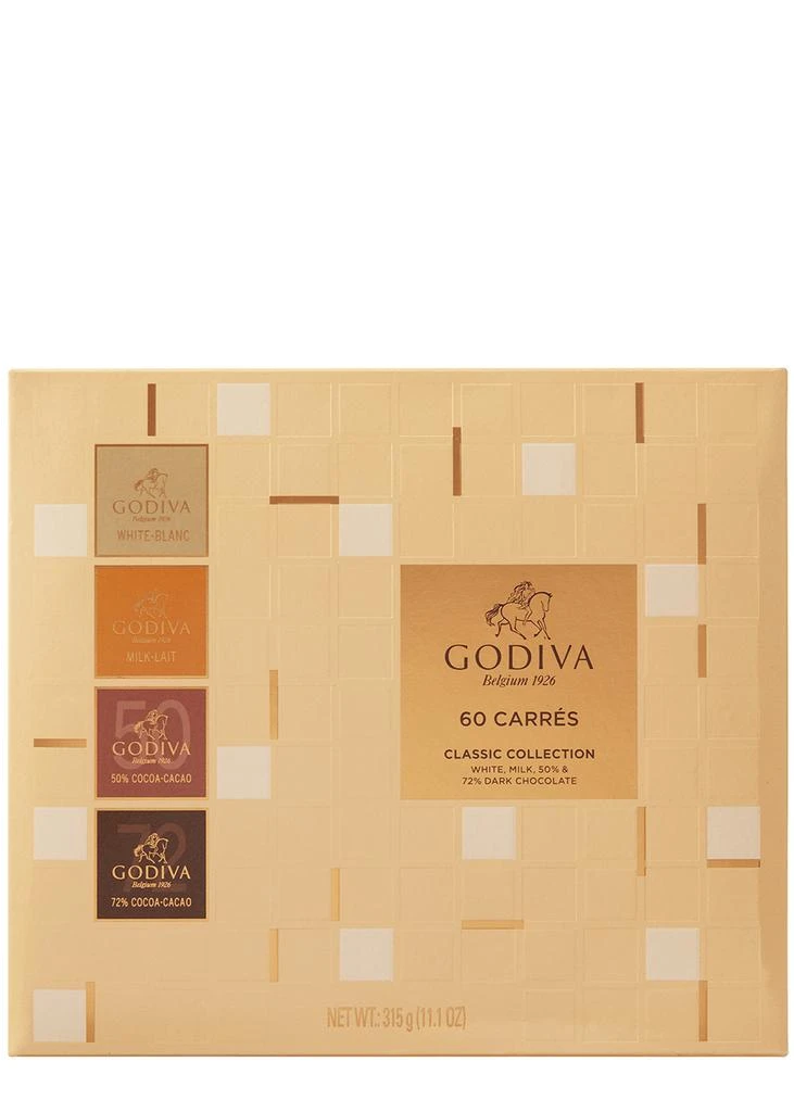商品Godiva|60 Carrés Classic Collection Chocolate Box 315g,价格¥255,第3张图片详细描述