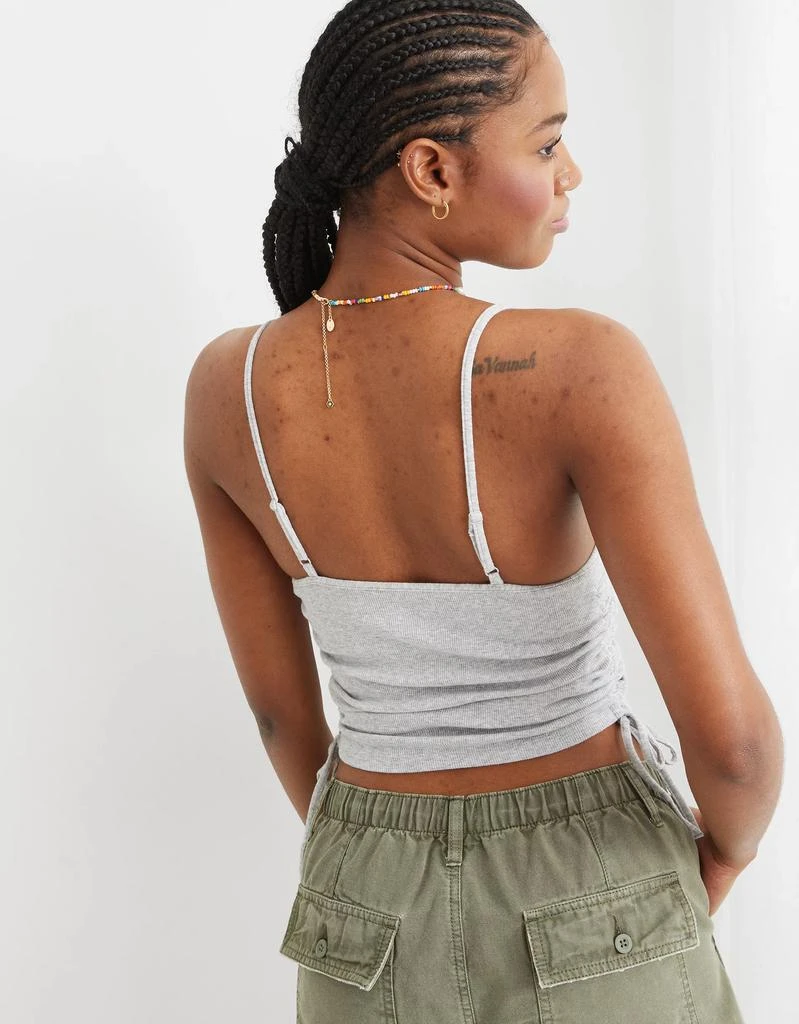 商品Aerie|Aerie Ruched Cropped Tank Top,价格¥90,第2张图片详细描述