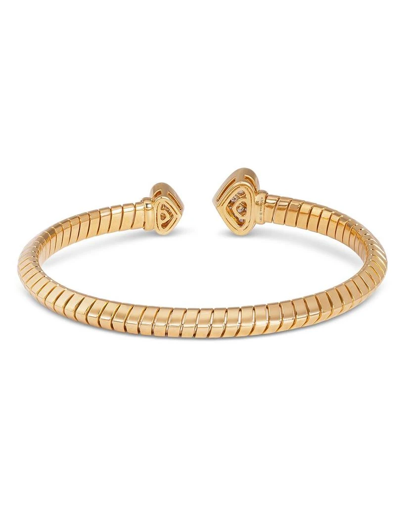 18K Yellow Gold Trisolina Small Castanga Pavé Diamond Bangle Bracelet 商品