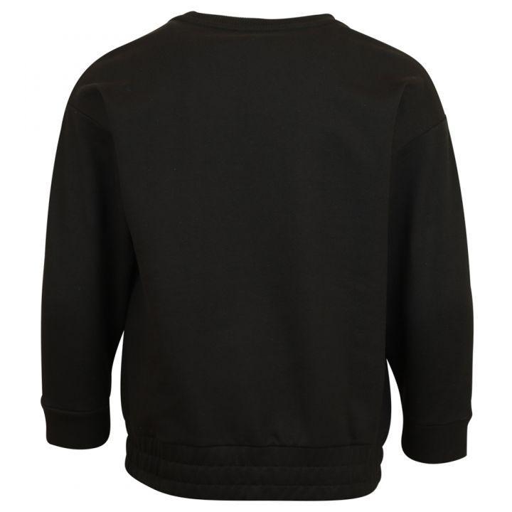 商品Emporio Armani|Black Striped Logo Eagle Sweatshirt,价格¥424,第5张图片详细描述