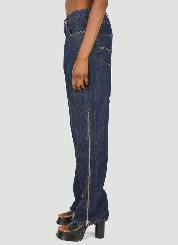 商品Levi's|x Levi's Zipper Straight Leg Jeans in Blue,价格¥2559,第3张图片详细描述