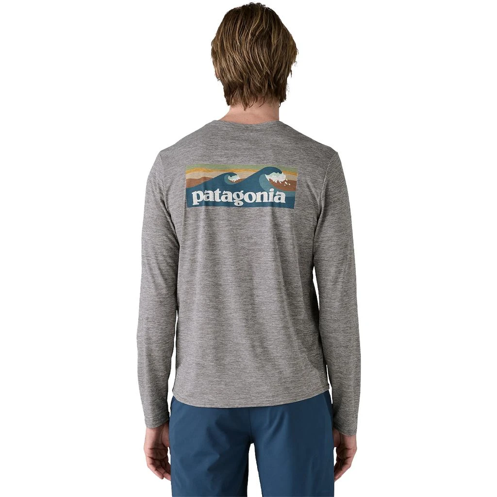 商品Patagonia|Men's Long-Sleeved Capilene Cool Daily Graphic Shirt - Waters,价格¥524,第4张图片详细描述
