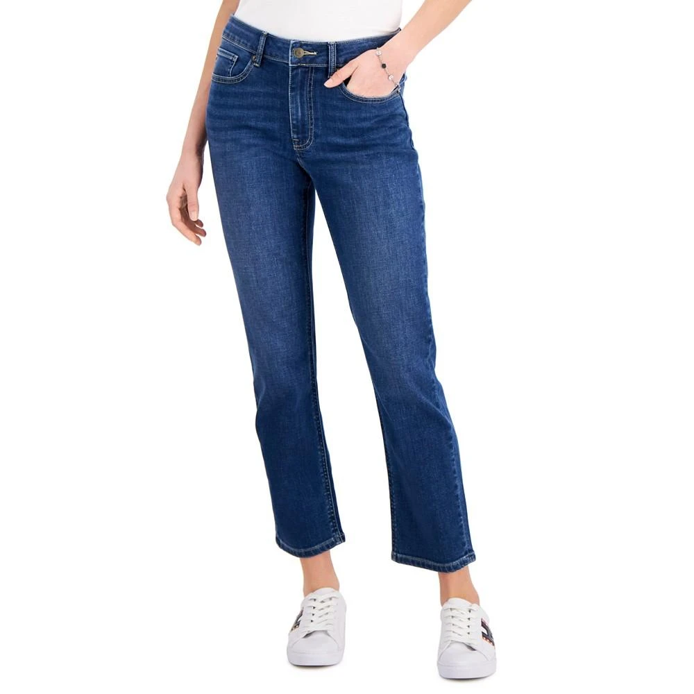 商品Tommy Hilfiger|Women's Tribeca TH Flex Straight Leg Ankle Jeans,价格¥271,第1张图片