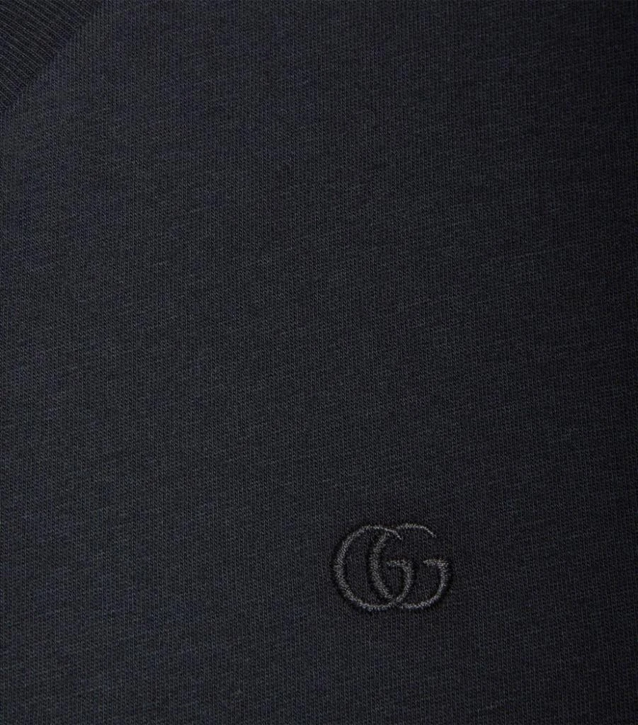 商品Gucci|Embroidered V-Neck Cotton T-Shirt,价格¥3784,第2张图片详细描述