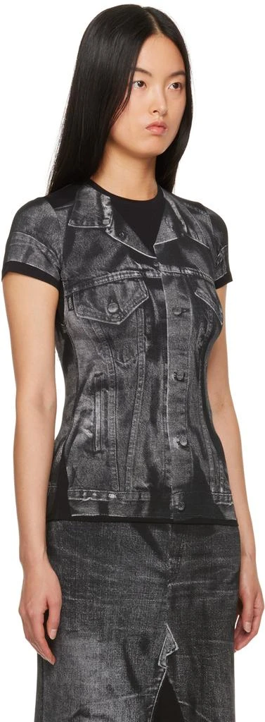 商品Jean Paul Gaultier|Black Trompe L'œil T-Shirt,价格¥872,第2张图片详细描述