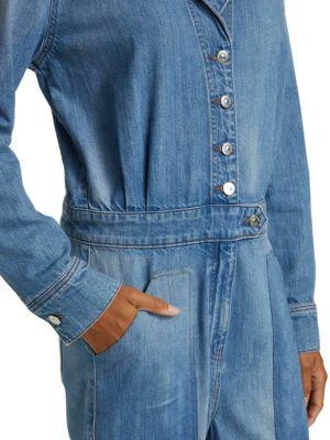 商品VERONICA BEARD|Oaklyn Denim Jumpsuit,价格¥1187,第4张图片详细描述