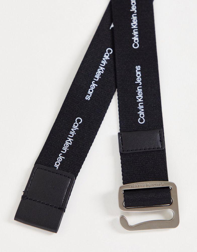 Calvin Klein Jeans off-duty slider 35mm belt in black商品第4张图片规格展示