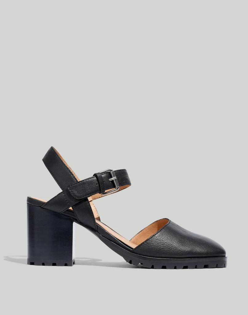 商品Madewell|The Claudie Heeled Lugsole Mary Jane in Leather,价格¥753,第2张图片详细描述