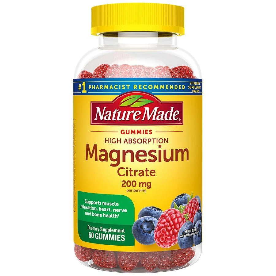 商品Nature Made|High Absorption Magnesium Citrate Gummies Mixed Berry,价格¥194,第1张图片