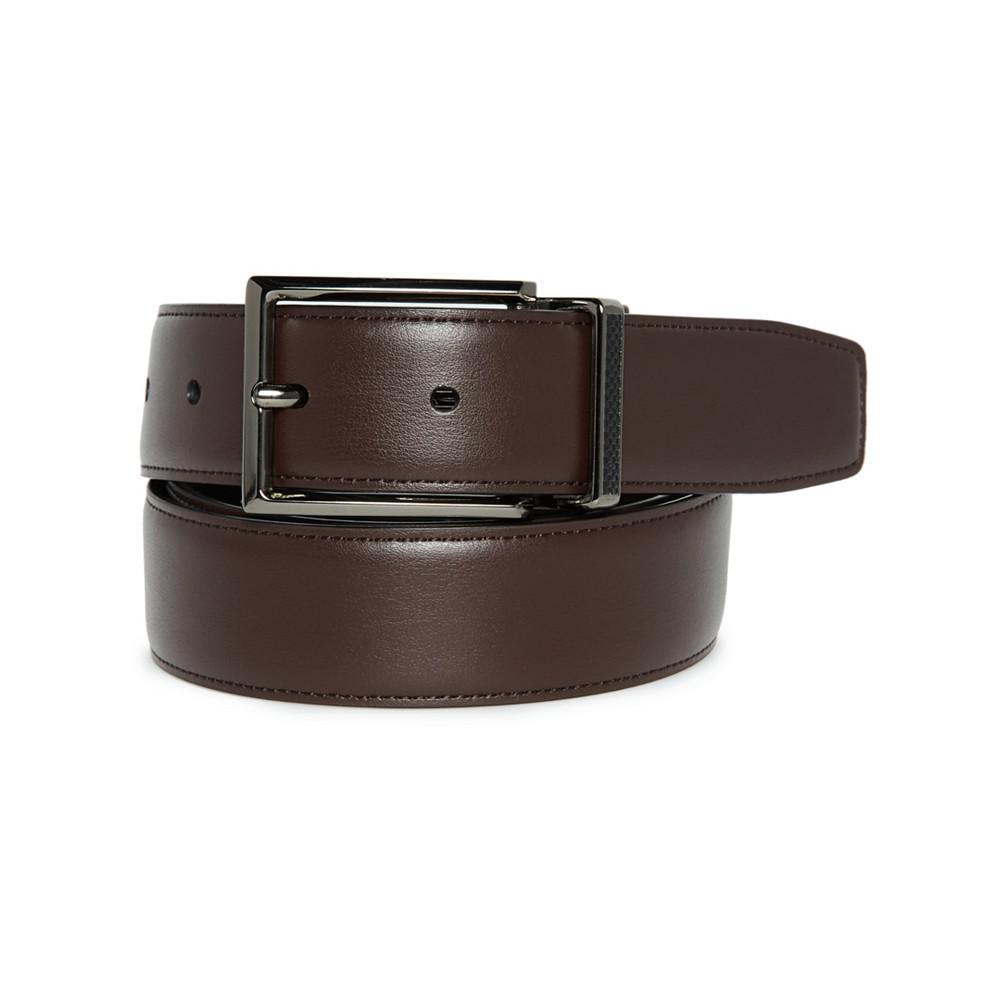 Men's Reversible Bonded Leather Dress Belt商品第2张图片规格展示