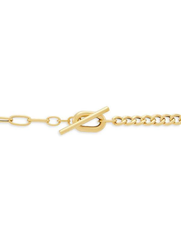 商品Saks Fifth Avenue|14K Yellow Gold Curb & Oval Link Necklace/17",价格¥8783,第4张图片详细描述