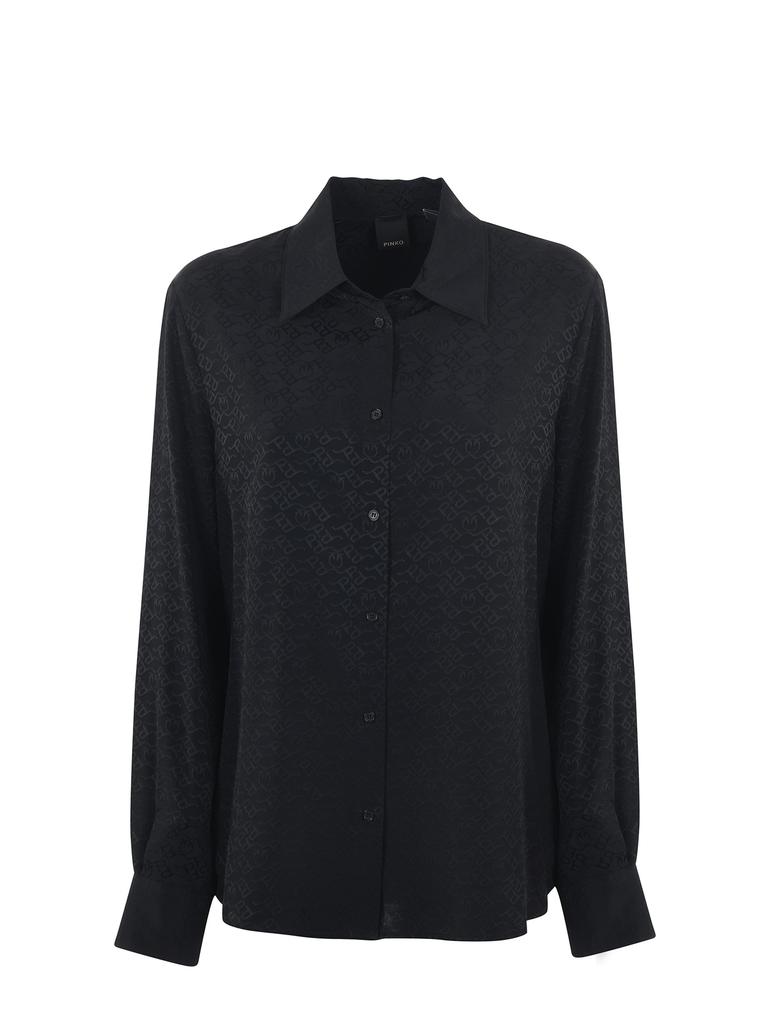 PINKO  "Smorzare 37" shirt jacquard crepe de chine商品第1张图片规格展示